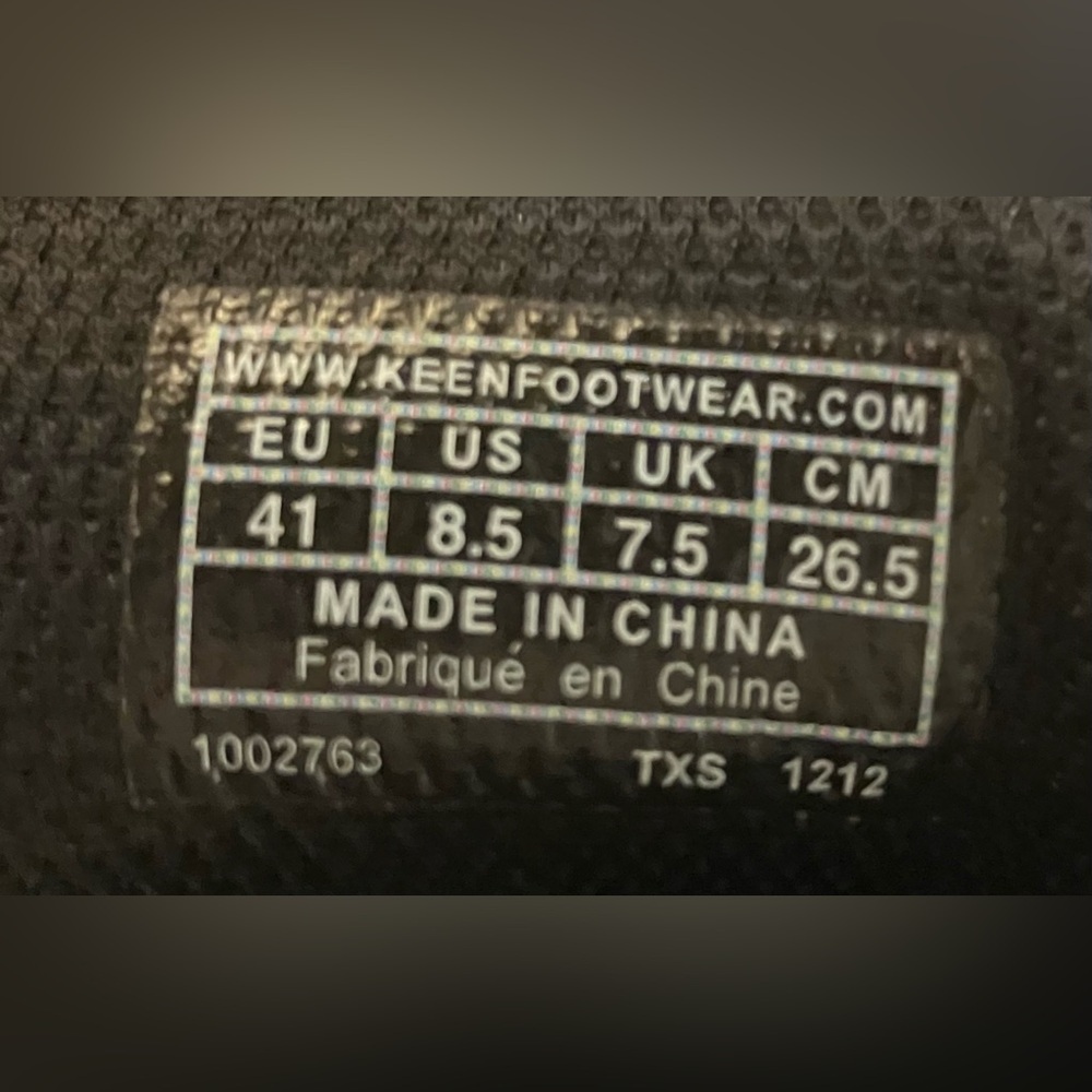 Keen Men's Black PTC Dress Oxford Water Resistant Leather Size 8.5 - Picture 14 of 14